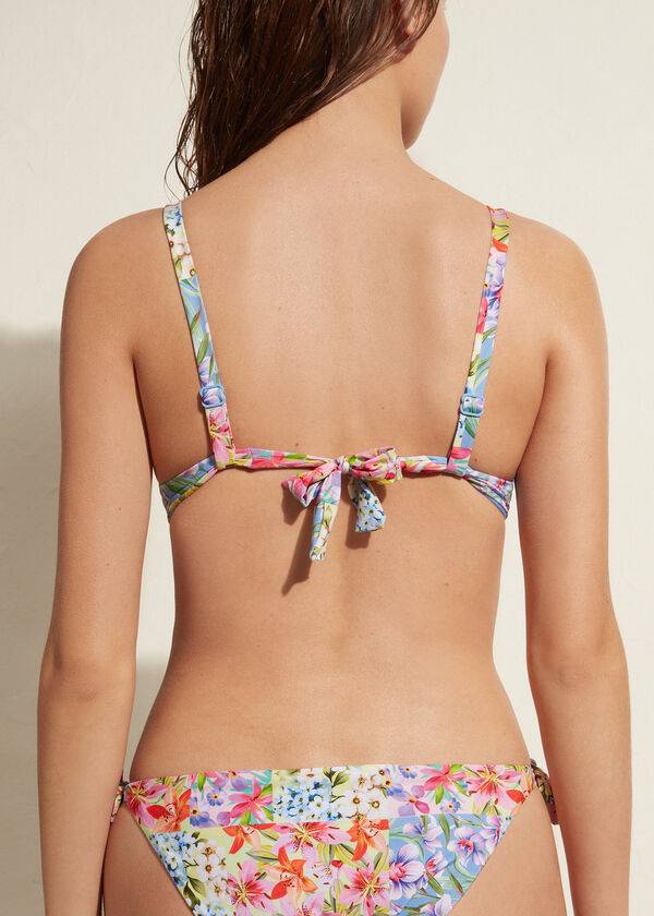 Women's Calzedonia Padded Push-Up Minorca Eco Bikini Tops Multicolor | IE1866VD