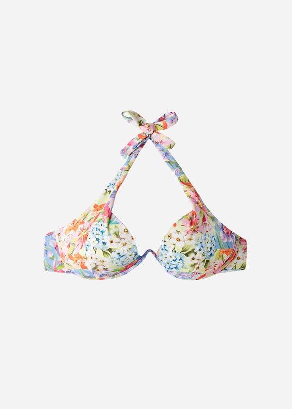 Women's Calzedonia Padded Push-Up Minorca Eco Bikini Tops Multicolor | IE1866VD