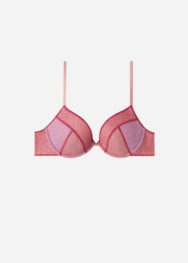 Women's Calzedonia Padded Push-up Lisbona Bikini Tops Pink | IE1860JJ