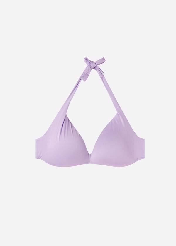 Women's Calzedonia Padded Triangle Indonesia Eco strass Bikini Tops Purple | IE1929IS