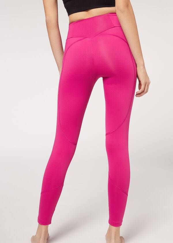 Women's Calzedonia Performance Athletic Leggings Pink | IE2671SO