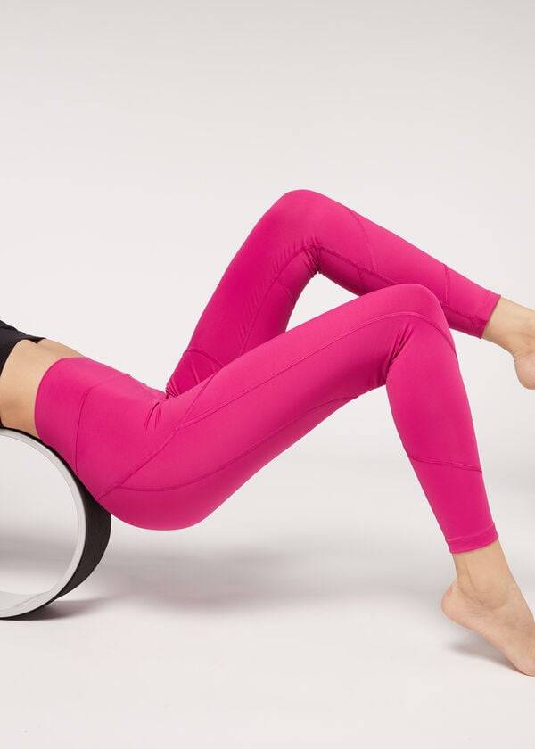 Women's Calzedonia Performance Athletic Leggings Pink | IE2671SO