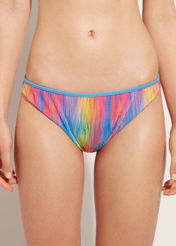 Women\'s Calzedonia Pleated Maiorca Bikini Bottoms Multicolor | IE1510TV