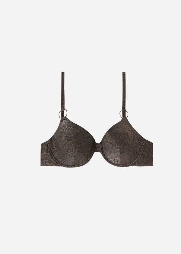 Women's Calzedonia Push Up Hollywood Bikini Tops Black | IE1943CE