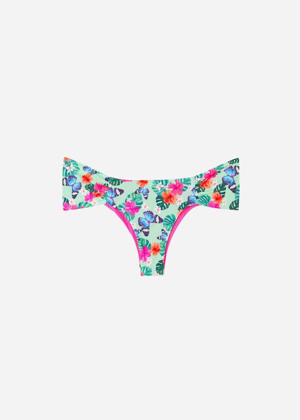 Women's Calzedonia Ruffled Brazilian Malibu Bikini Bottoms Multicolor | IE1529BC