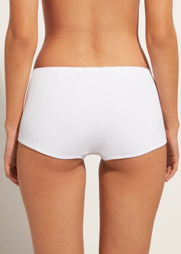 Women's Calzedonia Shorts Indonesia Eco Bikini Bottoms White | IE1555BC