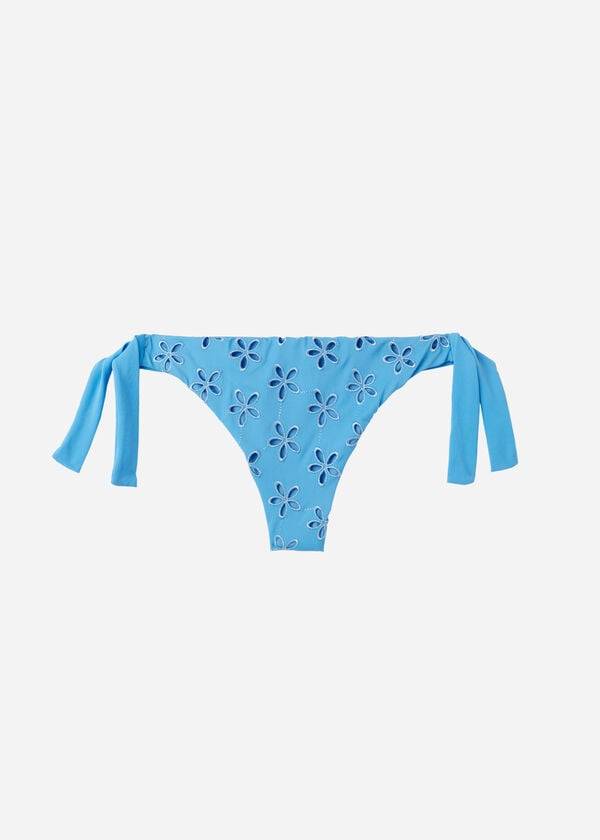 Women's Calzedonia Side Tie Brazilian Corfù Bikini Bottoms Blue | IE1559WY