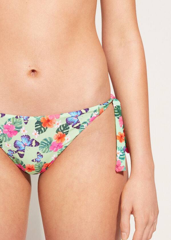 Women's Calzedonia Side-Tie Malibu Bikini Bottoms Multicolor | IE1570DN