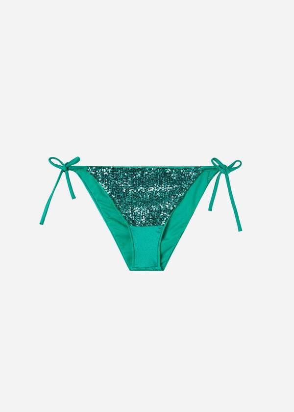 Women's Calzedonia String Cannes Bikini Bottoms Green | IE1584QZ