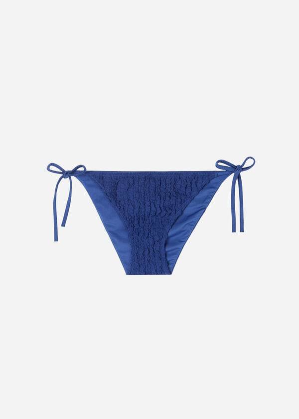 Women's Calzedonia String Marrakech Bikini Bottoms Navy | IE1605CE