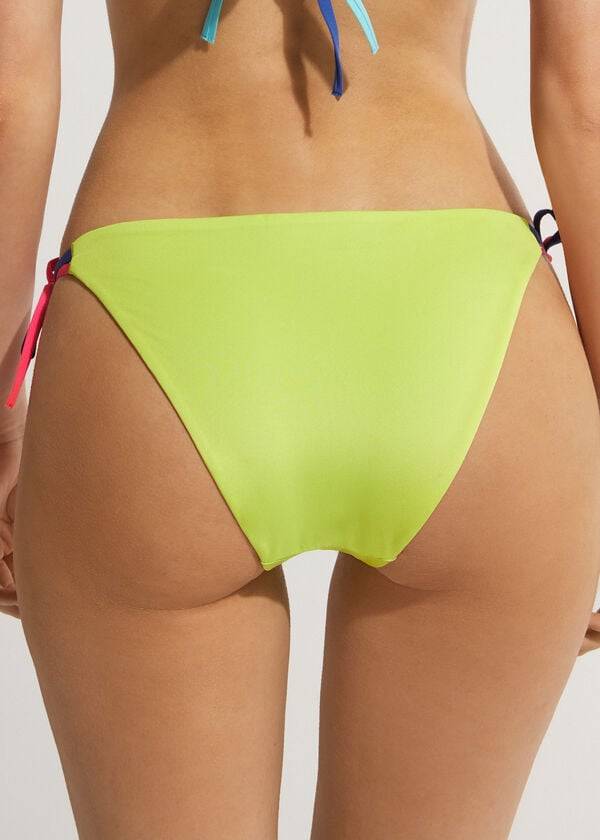 Women's Calzedonia String Tokyo Bikini Bottoms Green | IE1623FM