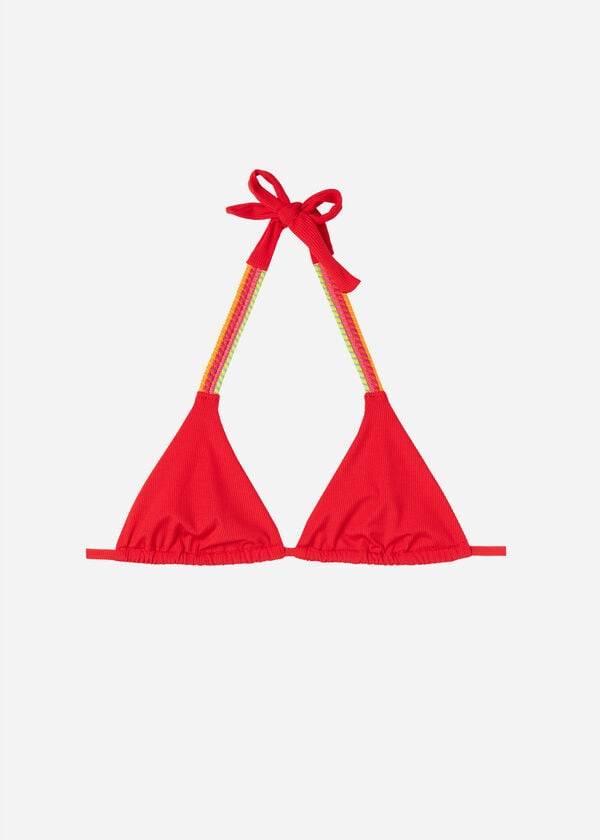 Women's Calzedonia String Triangle Berlino Bikini Tops Red | IE1971BC