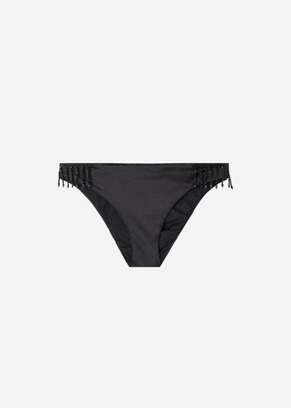 Women's Calzedonia Taipei Bikini Bottoms Black | IE1627KI