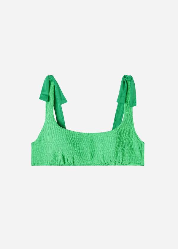 Women's Calzedonia Tank Mykonos Bikini Tops Turquoise Green | IE1984AP