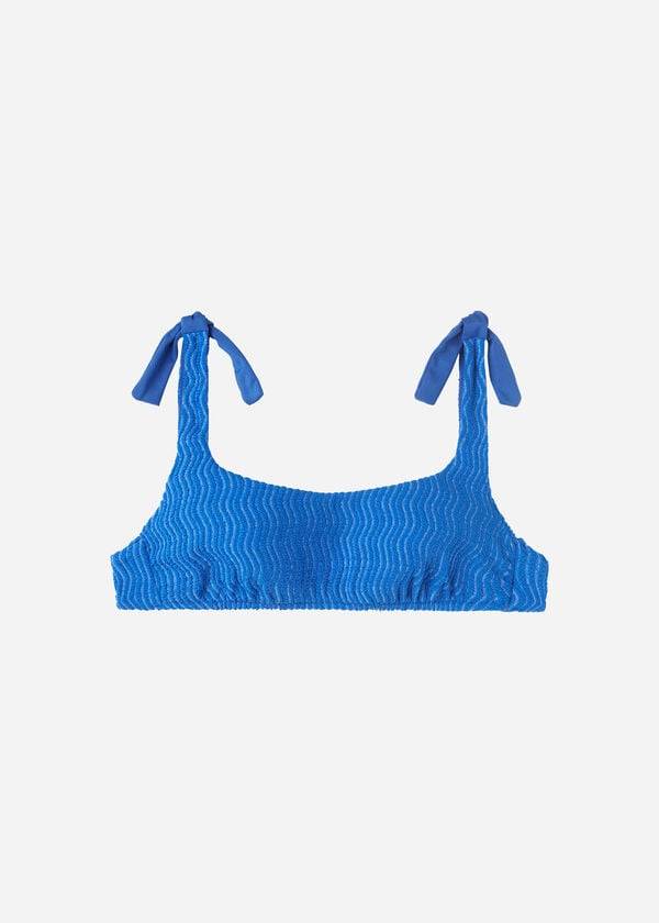 Women's Calzedonia Tank Mykonos Bikini Tops Blue | IE1985SO