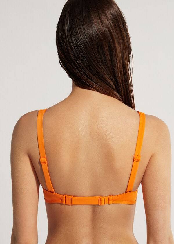 Women's Calzedonia Tank Style Indonesia Eco Bikini Tops Orange | IE1990JJ