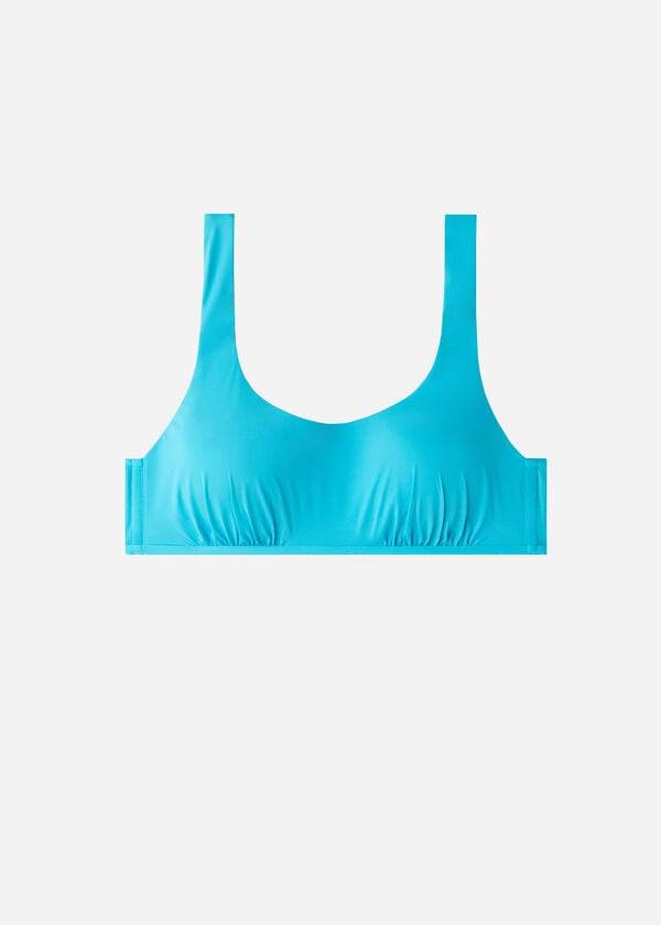 Women's Calzedonia Tank-Style Indonesia Bikini Tops Turquoise Green | IE2009PQ