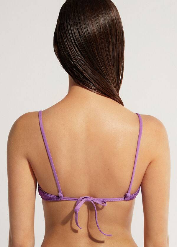 Women's Calzedonia Tank-style Las Vegas Bikini Tops Purple | IE2011SO