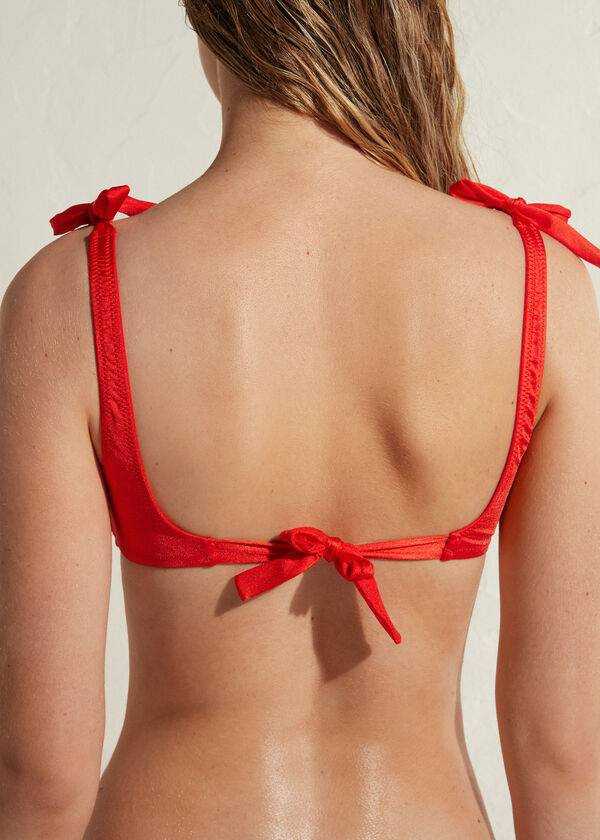 Women's Calzedonia Tank-style Marrakech Bikini Tops Red | IE2014GL