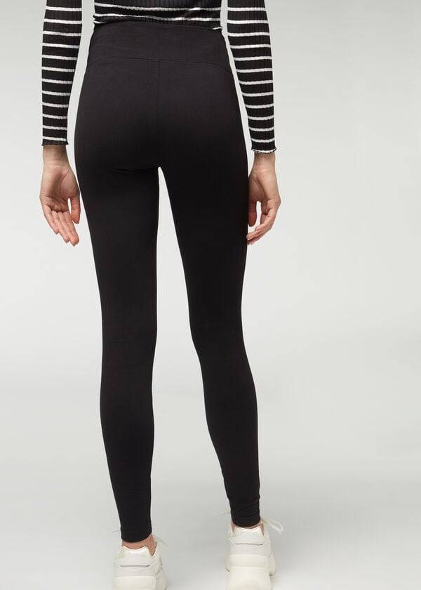 Women's Calzedonia Thermal Leggings Black | IE2697DN