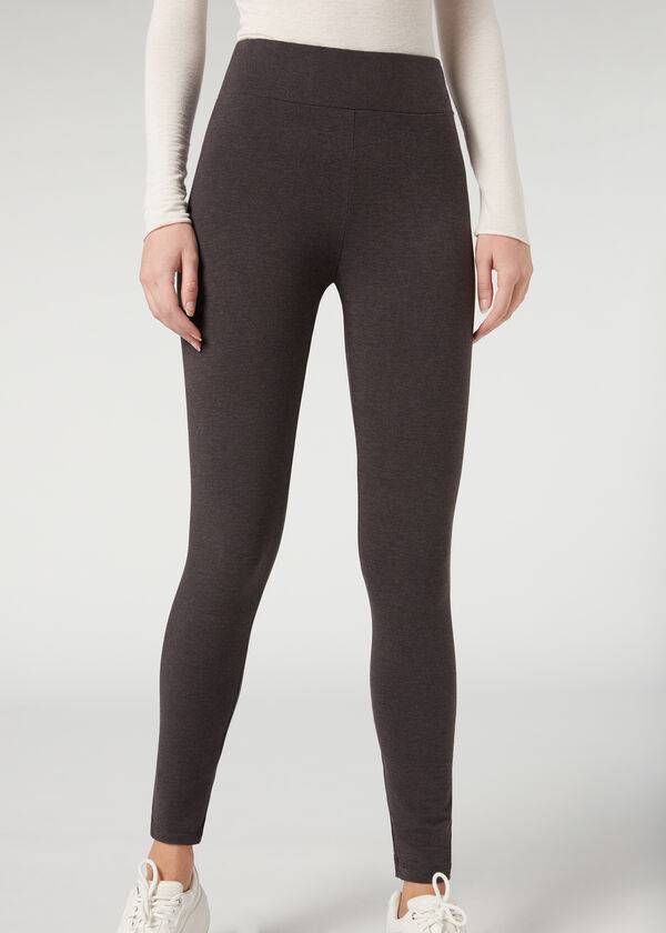 Women\'s Calzedonia Thermal Leggings Grey | IE2696FM