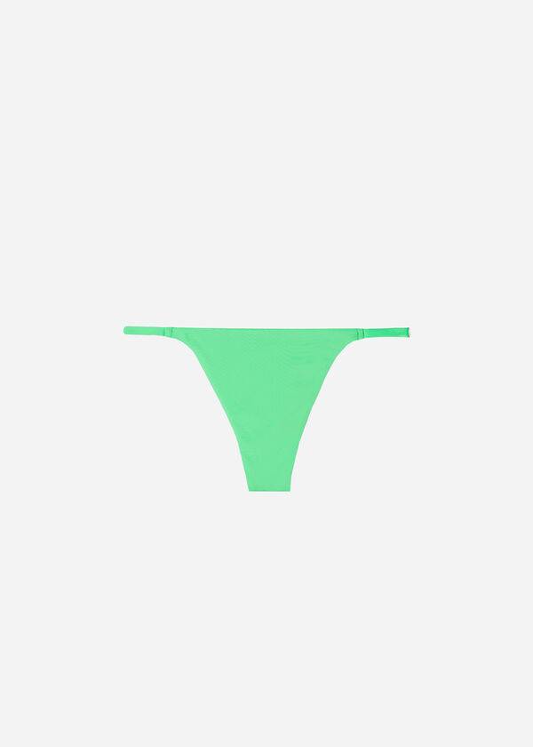 Women's Calzedonia Thong Indonesia Eco G-string Bikini Bottoms Mint | IE1638EX