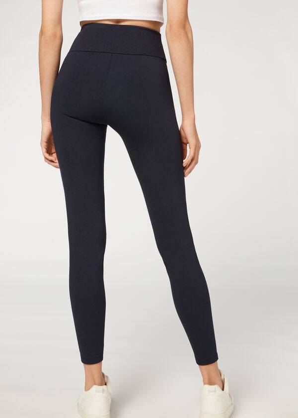 Women's Calzedonia Total Shaper Leggings Blue | IE2703UT