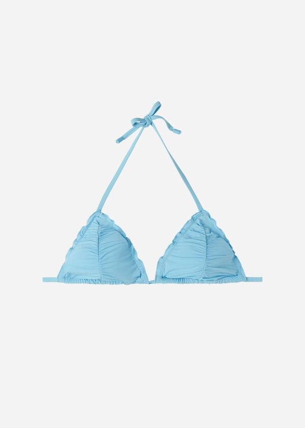 Women's Calzedonia Triangle String Islamorada Bikini Tops Blue | IE2047CE