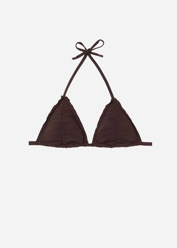 Women's Calzedonia Triangle String Islamorada Bikini Tops Coffee | IE2048VD