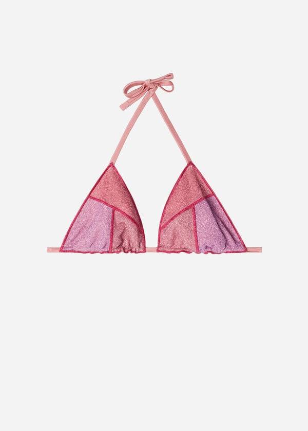 Women's Calzedonia Triangle String Lisbona Bikini Tops Pink | IE2050NB